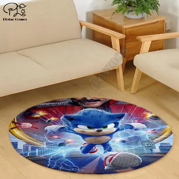 Sonic anime raksturs modelis Laukumā Anti-Skid Zonas Grīdas Paklājs 3D Paklāju neslīdoša Mat Ēdamistaba Dzīvojamā Istaba Mīkstas Guļamistabas Paklāju