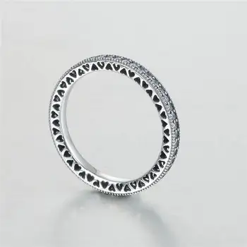 Jauno modes kāzu gredzeni sievietēm joyas de plata 925 kubiskā cirkonija gredzenu bezmaksas piegāde Rotaslietas RIP158