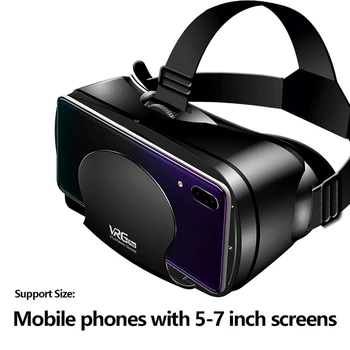 VRG Pro 3D VR Brilles Virtuālo Realitāti Pilnas Sn Vizuālo Platleņķa VR Brilles par 5 līdz 7 Collu Viedtālrunis Brilles Ierīces