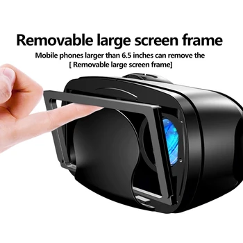 VRG Pro 3D VR Brilles Virtuālo Realitāti Pilnas Sn Vizuālo Platleņķa VR Brilles par 5 līdz 7 Collu Viedtālrunis Brilles Ierīces