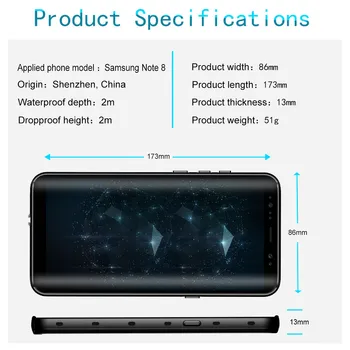 Samsung Galaxy S9 Plus S8 Plus S10 S10 Plus, Ņemiet Vērā, 8 Gab Segtu Ip68 Ūdensnecaurlaidīga Gadījumā Dzīvības Ūdens Šoka Netīrumiem Sniega Pierādījumu Aizsardzība