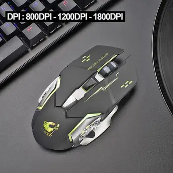 2.4 GHz, 1800DPI Bezvadu Spēļu Pele 150mmx110mmx48mm spēļu pelēm spēļu peles PC klēpjdators