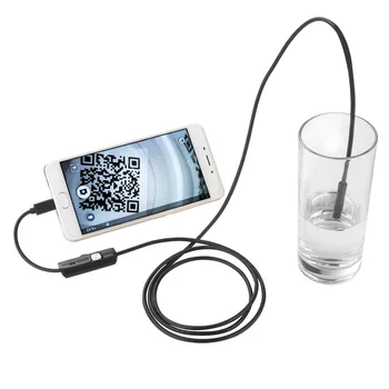 JeaTone 2M 7MM Lēcas Ūdensizturīgu Endoskopu Čūska Mīksto Kabeļu HD Micro USB, Mini Borescope ražošanas Pārbaudes Kameras Endoskopu