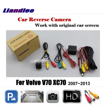 Automašīnas Atpakaļskata Kamera Volvo V70 XC70 2007. - 2013. gadam Auto Rezerves Kamera, Parkošanās Kameras Displejs Piederumi Signalizācijas Sistēmas Ūdensizturīgs