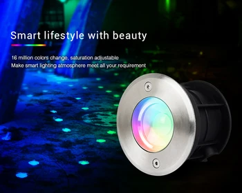 Milight RGB 5W+PKT LED Pazemes Gaismas SYS-RD1 Ūdensizturīgs Padotības Lampas Āra gaismas phone/WIFI/Amazon Balss Vadība