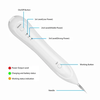 Dot Mols Pildspalva USB Lādējamu Plazmas Pildspalvu Molu Izņemšanu, Tumšs Plankums Noņemt Ādas Care Pen SkinTag Tetovējumu Noņemšanas Rīks Skaistums