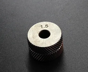 2GAB 0.6 mm/0.8 mm/1,0 mm/1.2 mm/1,5 mm/1.6 mm/1.8 mm/2.0 mm Piķis Rīku Diagonāli, Rupju Rievojumu Riteņu Knurling Rullīšu 26x8x8mm