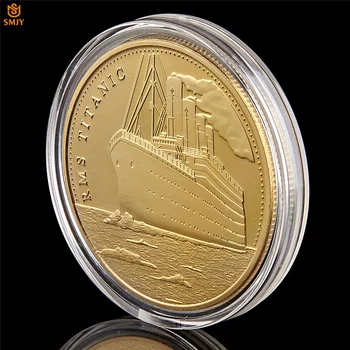 5gab/Daudz Titānika kuģa Bojāejas Gadadienu Atmiņas RMS Upuris Euro Zelta Piemiņas Monētu Kolekciju