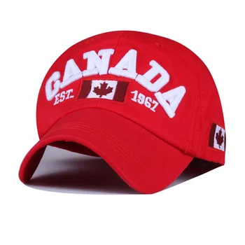 2019 Kokvilnas Gorras Kanāda Beisbola Cepure Karogu, Kanāda Snapback Cepure Adjuatable Mens Beisbola Cepurītes Zīmola Snapback Cepure