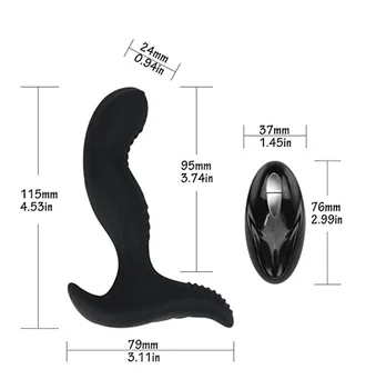 Uzlādēšana caur USB bezvadu tālvadības pulti, vibratoru prostatas massager masturbācija silikona butt plug sievietes anālā rotaļlieta pieaugušo spēle