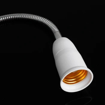 E27 50cm AC 85-265V Elastīgu Klipu par Slēdzi, LED Lampas Turētājs Ligzda Strāvas Kabeli 28TC