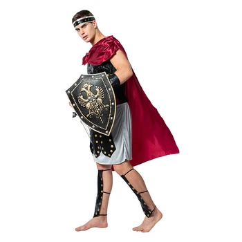 Snailify Vīriešiem Romiešu Gladiatoru Tērpos Pieaugušo Spartas Cosplay Viduslaiku Karotāju Bruņas, Kostīms, Karnevāls Purima Halloween Puse