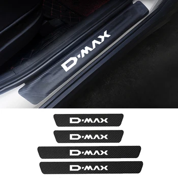 Par Isuzu Jauno Isuzu D-MAX Dmax MU-X Mux D max 4gab PU Ādas, Oglekļa Šķiedras Auto Durvis, Palodzes Aizsargs, Uzlīmes, Auto Piederumi