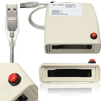 Karstā Atmiņas Karšu Lasītājs Adapteri USB 2.0 68 Pin ATA PCMCIA Zibatmiņas Diska, Atmiņas Kartes Lasītājs Adapteris Konvertētājs