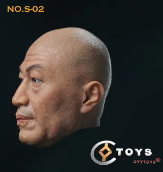 CYYTOYS 1/6 Mēroga Vīriešu Galvas Sculpt Modelis Rotaļlietas S-02 Rīcības Attēls F 12