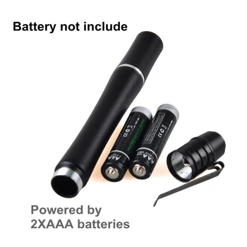 LED Mini Uv Lukturīti 395nm Pildspalvu formas Naudu Detektoru, Kabatas Lukturīti, Lāzera Rādāmkociņš Black Bateriju Darbināms 1LED 0,5 W