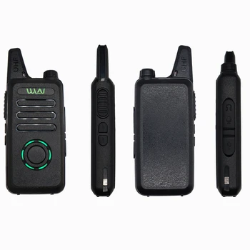 2GAB WLN KD-C1 Plus Mini Walkie Talkie 400-520MHz UHF Joslā divvirzienu Radio 16 Kanāliem, Mini Slim FM Transīvers Uzlabot KD C1