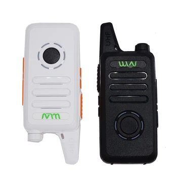 2GAB WLN KD-C1 Plus Mini Walkie Talkie 400-520MHz UHF Joslā divvirzienu Radio 16 Kanāliem, Mini Slim FM Transīvers Uzlabot KD C1