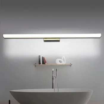 Led spogulis gaismas nerūsējošā tērauda AC85-265V Modernās Sienas lampas, vannasistabas apgaismojums 40cm, 60cm 80cm 100cm 120cm sienas brā apliques