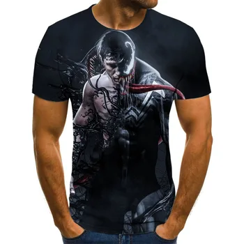 Inde 3D iespiesti vīriešu t-krekls Eiropas un Amerikas iela atdzist modes īsām piedurknēm t-krekls hip-hop stilā