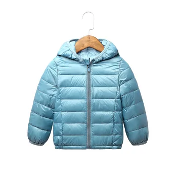 Bērnu kokvilnas polsterēta jaka jaunas ziemas apģērbi zēniem un Meitenēm Kapuci, silta dūnu jaka bērnu krāsains spilgti sejas dūnu jaka