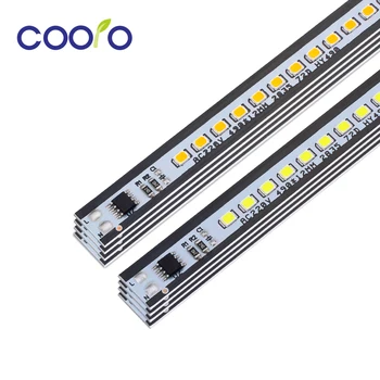 AC 220V LED Bar Light 49cm Augstu Spilgtumu 2835 72 Led/gab LED Grūti Sloksnes Balta, Silti Balta 10pcs/daudz