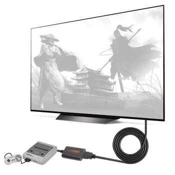 720P Retro Slēdzi Converter HDMI ir savietojams N64 NVE NGC SFC Spēle Cube HDTV Video Scart Kabeli Konversijas
