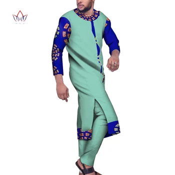 Āfrikas Stils Ir 2021. Pielāgota Bikses Uzvalki Vīriešiem Dashiki Plus Lieluma Ilgi, Vīriešu Krekls Modes Tradicionālo Āfrikas Apģērbu WYN1066