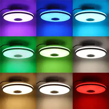 72W Mūsdienu RGB LED Griestu Gaismas 220V/85-220V Mājas apgaismojums APP bluetooth Mūzikas Gaismas Lampas Guļamistabas Smart Lampas+Tālvadības pults