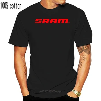 Jauni Sram Logo Velosipēdu Augstas Kvalitātes Īsām Piedurknēm Melns Vīriešu T-Krekls Izmērs S-5XL Ērti t krekls Ikdienas Īsās Piedurknes Drukāt