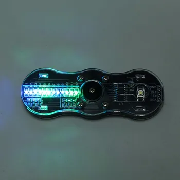 DIY Komplektu, Zils+Zaļš Rotējošas LED Elektronisko Komplekts 24 veida Skaists Modelis Elektronisko DIY Ražošanas Komplekts DIY Žiroskopu Daļas