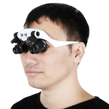 Galvas LED Palielināmo Stiklu, priekšējo Lukturu Mikroskopu, Rotaslietas Skatīties Remonts