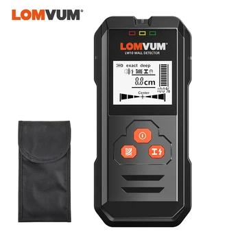 LOMVUM daudzfunkcionālu Digitālo Metāla Sienas Detektoru Vadu Koka AC Sprieguma Dzīvot Rokas LCD Ekrāns Stud Meklētājs