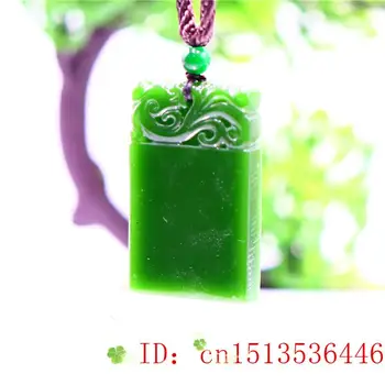 Green Jade Dragon Kulons, Kaklarota, Sievietēm, Vīriešiem, Jadeite Cirsts Modes Ķīnas Rotaslietas Dabas Dāvanas Amuletu Šarmu