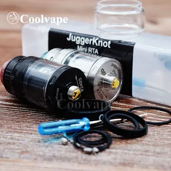 Coolvape JuggerKnot Mini CSDD 24mm Regulējama augšējā gaisa plūsmu Viena spole 2/4ml Jaudas 316ss Pulverizatori vs THC Tauren VIENU CSDD