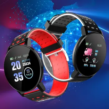 119Plus Smart Skatīties Sirdsdarbības Ātrums, asinsspiediens Aproce Bluetooth Fitnesa Tracker Pedometrs