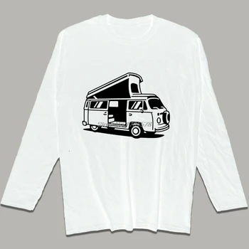 Drukāt Jaunums T Krekls Cilvēks T2 Autobusu Jaunu Vīriešu T Homme Dīvaini T-Krekls Ar Garām Piedurknēm Kokvilnas T Krekls Cool T-Veida Topi Harajuku Streetwear