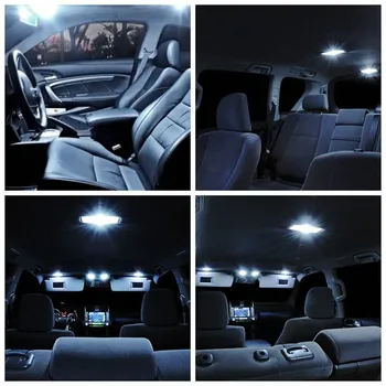 11pcs Canbus Balta Auto LED Spuldzes Interjera Iepakojuma Komplektu 2003. - 2008. gadam Dodge Ram 1500 2500 3500 Kartes Dome Licences numura zīmes Lukturi