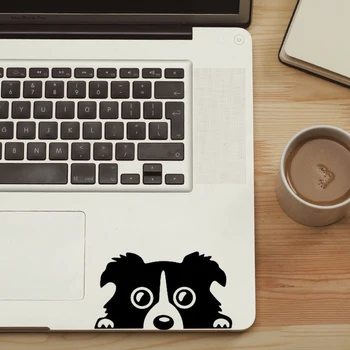 Skotu aitu suns Gudrs Kucēns Klēpjdatoru Uzlīme Skārienpaliktnis Decal par Macbook Pro Gaisa Retina 11