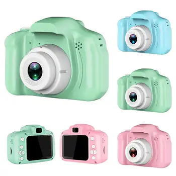 2 collu Mini Kameras Kids Izglītojošās Rotaļlietas HD Ekrāns USB Videokamera Uzlādējams Digitālās Fotokameras Kids Izglītojošās Rotaļlietas Dzimšanas dienas Dāvana