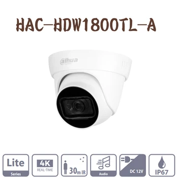 Dahua 4K 8MP hdcvi komplekts 8ch uzraudzības sistēmas XVR5108HS-4KL-X +4gab HAC-HDW1800TL-A+4gab HFW1801TL