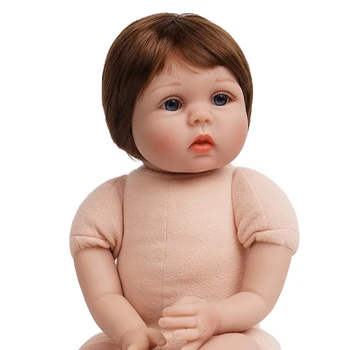 55cm Atdzimis Bērnu Lelle Cute Rotaļlietas Meitene 2 Tērpiem Nekustamā Jaundzimušo Bebe Dzimšanas dienas Dāvanas Bērniem rotaļu biedrs, Silikona Vinila Kokvilnas Ķermeņa