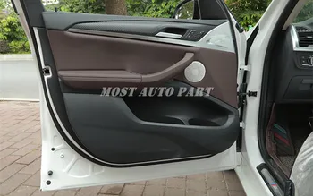 Iekšējās Auto Durvis, Auto Durvis Skaļrunis Rāmis Melns, Vāks BMW X3 X4 G01 G02 2018-2020 Car accesories interjera Automašīnu dekorēšana