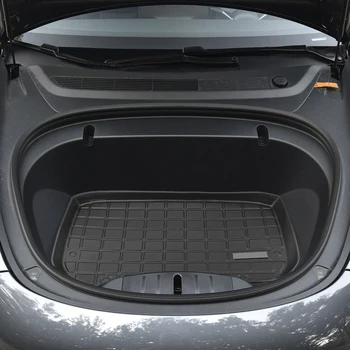 LEEPEE Automašīnas Priekšējā Aizmugurējā Bagāžnieka Uzglabāšanas Paklājiņš, Bagāžnieka Paklāji Tesla Model 3 Auto-stils Ūdensizturīgs Aizsardzības Spilventiņi Bagāžnieka Kravas Reņu