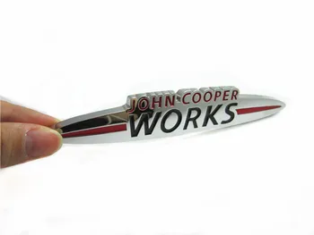 1set John Cooper Works JCW Ģerbonī Emblēma Logo Priekšējā Pārsega Restes BMW Mini