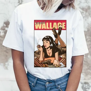 Pulp Fiction mia t krekls smieklīgi vasaras tee krekli top sieviešu, sieviešu 90. gados jaunu 2019 t femme t-krekls hip hop harajuku drēbes