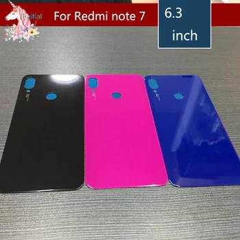 10pcs /daudz Xiaomi Redmi, ņemiet vērā, 7 Akumulatora Vāciņu Atpakaļ Stikla Paneli Aizmugures Durvju Mājokļu Gadījumā Redmi 7. piezīme pro Atpakaļ akumulatora Vāciņu