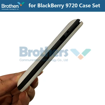 Pilns Komplekts, BlackBerry 9720 Aizmugurējo Vāciņu Akumulatora Durvju Mājokļu+Priekšējais Rāmis + Klaviatūras BlackBerry 9720 Oriģināls Melns Balts