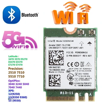 Dual Band 2.4+5GHZ 867M Bluetooth V4.2 NGFF M. 2 WLAN Wifi Bezvadu tīkla Kartes Moduļa Intel 8260 AC DELL 8260NGW DP/N 08XJ1