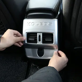 Xburstcar par Renault Koleos Samsung QM6 2016 - 2020 Auto Chrome Aizmugures Gaisa Ventilācijas Izvads Aizsardzību Apdare roku Balsts, Gaisa Ventilācijas Uzlīme